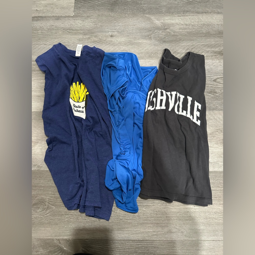 Blue and Black  Graphic T-Shirts